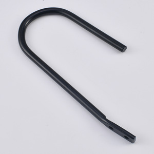 U Shaped Wall <b>Hook</b> Black Carbon Steel Coat And Cap Holder Bedroom <b>Kitchen</b> Bathroom Use Durable Round Head Design - Product Image 2