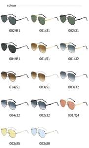 ZHENQIユニセックス3025金属フレームサングラスファッションブランド高品質高級デザイナーシェードUV400光学レンズクラシックスタイル - Product Image 2