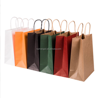 Sac en papier kraft gaufré à bon prix, sac de shopping personnalisé en papier brun avec poignée