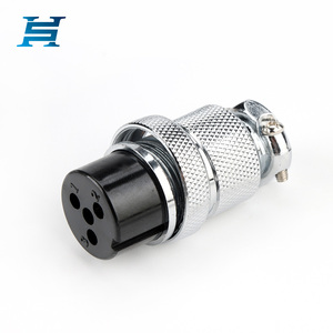 GX25หัวต่อการบินจัดส่ง7วันปลั๊กตัวเมีย2-12ขาพร้อมเกลียว25มม. และซ็อกเก็ตทิศทางมาตรฐาน - Product Image 1