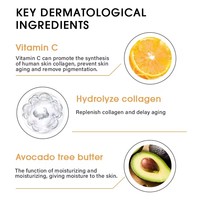 Sérum à la Vitamine C Anti-Âge Vente en Gros Marque Blanche Hydratant Éclaircissant Visage et Correcteur de Taches Noires