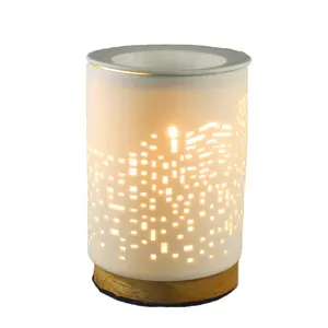 Modern Design Electric Aroma Diffuser Lamp Eco-Friendly Ceramic Oil Burner Packaged in Pieces for Office Use Wholesale