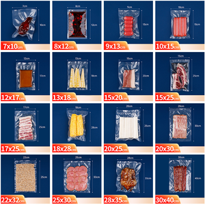 Sacs Sous Vide Alimentaires en Plastique, Scellables à Chaud, Gaufrés Texture Pois Rond, pour Congélation, Conservation au Congélateur et Emballage de Viande - Product Image 2