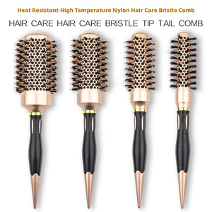 Di alta qualità rullo rotondo spazzola ionica termici per salone in alluminio tubo per capelli pettine per donne spazzola a rullo - Product Image 2
