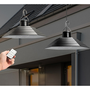 Nouvelles lampes solaires de jardin d'extérieur étanches IP65, lampes suspendues pour la maison, le balcon, le couloir, le pavillon, la clôture, le garage et l'éclairage routier - Product Image 4