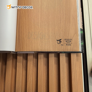 Kapalı dekoratif WPC duvar paneli su geçirmez PVC panjurlar - Product Image 6