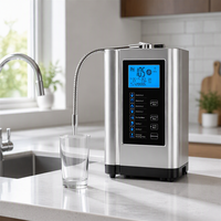 Machine d'ionisation d'eau alcaline EHM-729, purificateur d'eau de comptoir, 7 niveaux de pH 3,5-10,5, 7 plaques en titane pour usage domestique