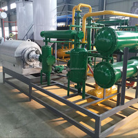 Machine de pyrolyse mini 100 kg-1 t pour pneus usagés et plastiques, rendement en huile 45-52 %, montée sur patins, 500-540°C, économie d'énergie, recyclage