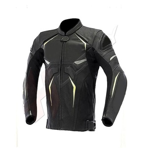 Nouveau design de vestes de moto en cuir de vachette avec armure Sportswear Nom de l'équipe personnalisé de grande taille - Product Image 2