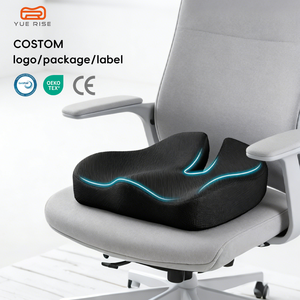 Coussin de siège de bureau ergonomique YUE RISE en mousse à mémoire de forme, design ajouré en corne de vache, pour soulager la douleur du coccyx et favoriser un confort prolongé lors de la position assise - Product Image 1