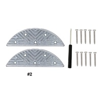 Plaques de talon en métal Kit de réparation de semelle Chaussures Talon Tarauds Conseils Coussinets de réparation avec vis Clous Semelle Talon Garde Réparation pour chaussures et bottes