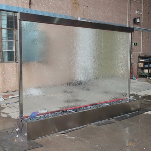 Fuente de suelo con cortina de lluvia y cascada para decoración de jardín y bodas. - Product Image 3