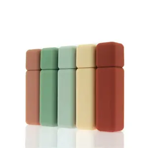 Multi-color rubber paint, hollow lip glaze tube with increased matte texture, 5ml high-quality color plastic lip gloss tube