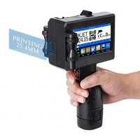 Imprimante jet d'encre portable 25,4 mm pour T-shirts, codes QR, dates de péremption, sacs en papier et plastique