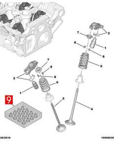 Junta de vástago de válvula de árbol de levas original para Peugeot <span class=keywords><strong>Citroen</strong></span> DS Mini 1,6 T mejora el motor 9806745880 1628922080 - Product Image 6