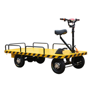 इलेक्ट्रिक ट्रॉली 1 टन चार पहिया इलेक्ट्रिक फ्लैटबेड परिवहन ट्रॉली इलेक्ट्रिक कार्गो फ्लैट ट्रांसपोर्टर - Product Image 2