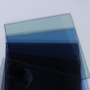 Verre solaire réfléchissant bleu-gris, verre à revêtement avancé à faible indice de transfert de chaleur (SHGC) pour les enveloppes de bâtiments intelligents - Product Image 3