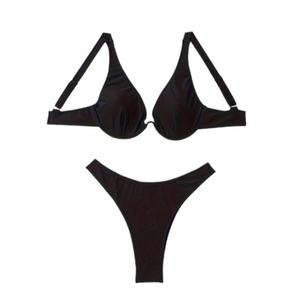 Nouvelle collection 2026 : Maillot de bain deux pièces push-up à col en V et taille haute pour femme, avec service OEM - Product Image 6