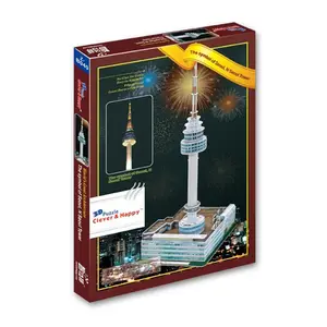 N Seoul Tower For Children 3D Foam Paper Model Korea Seoul Tower With 10P