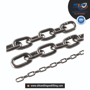 Chaîne à maillons en acier inoxydable SS316, chaîne à maillons courts soudés, chaîne à maillons longs, DIN5685 DIN763, chaîne marine de qualité supérieure, chaîne robuste pour bateau - Product Image 2