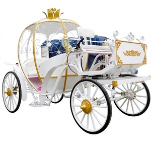 Carruaje de Lujo Eléctrico Estilo Cenicienta, Carroza Real de Metal y Hierro para Bodas y Turismo - Product Image 3