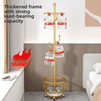 Porte-manteau et penderie sur pied en métal, pliable et mobile, pour chambre et entrée