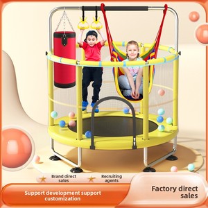 <span class=keywords><strong>Trampoline</strong></span> <span class=keywords><strong>pour</strong></span> enfants à usage domestique, lit <span class=keywords><strong>de</strong></span> saut <span class=keywords><strong>pour</strong></span> enfants et adultes, 150 cm, filet <span class=keywords><strong>de</strong></span> sécurité, jouet familial avec barre simple/anneaux/<span class=keywords><strong>sac</strong></span> <span class=keywords><strong>de</strong></span> <span class=keywords><strong>sable</strong></span> - Product Image 2