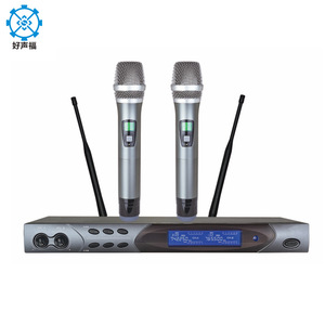 Wireless Microphone System Dual Channel Handheld Bluetooth Amplifier Stage Karaoke Audio - Product Image 4