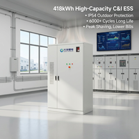 Système de stockage d'énergie par batterie au lithium tout-en-un ESS 210 kW 418 kWh C&I, protection extérieure IP54