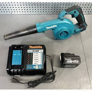 Souffleur sans fil professionnel d'occasion UB144D 14,4 V avec moteur à balais 6,0 Ah, chargeur et batterie - Testé et fonctionnel jusqu'à 160,0 mph - Product Image 1