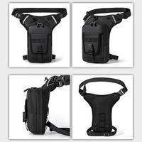 Sac de jambe multifonctionnel imperméable pour homme, idéal pour la moto, l'escalade, la pêche et les trajets quotidiens