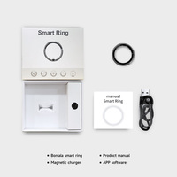 OEM ODM Anneau intelligent fin brossé, fini brossé par procédé de tréfilage, avec suivi de la forme physique, du sommeil, de l'oxygène sanguin, de la fréquence cardiaque et fonction de rappel