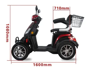 Rueda eléctrica 4 precio batería todoterreno para scooters competitivos bicicleta gorda cargador de 60 voltios remolque 60 V scooter de movilidad para ancianos