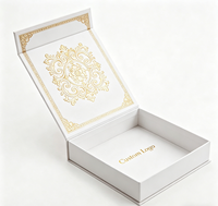 Boîte cadeau de luxe imperméable noire mate avec couvercle magnétique et logo personnalisé, emballage rigide en carton pour bougies et cosmétiques