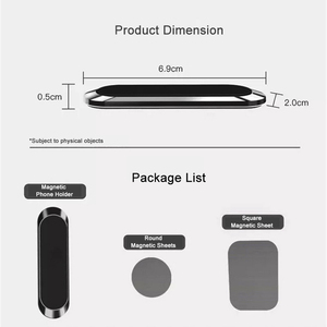 Phụ Kiện Xe Hơi 2023 Mini Dải Xe Nam Châm Người Giữ Điện Thoại Phổ Từ Điện Thoại Di Động Chủ Sở Hữu Bảng Điều Khiển Di Động Núi Xoay Đứng - Product Image 5
