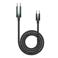 Kabel Data USB Type-C Nylon Braid Pengisian Cepat 60W 100W Aksesoris Ponsel Terlaris Baru