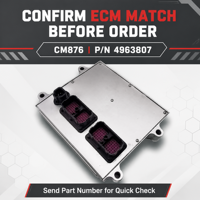 Módulo de Control del Motor ECM 4963807 Original Cummins CM876 con Programación E/C