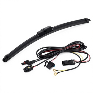 Kit de balais d'essuie-glace chauffants 12V universels sans cadre en caoutchouc pour dégivrage hivernal – Pièces auto - Product Image 1