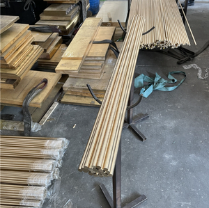 Messings tange 0,8 1 2 3 4 5 6 7 8 9 10mm Null geschnittener quadratischer Kupfer block Zylinders tift Gelber Kupfer Rundstab Hohe Qualität - Product Image 6