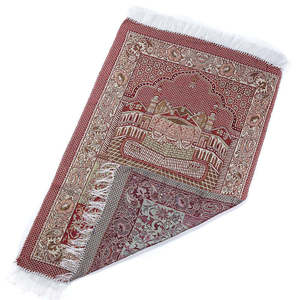 Alfombra de Oración Musulmana Portátil con Borlas, Tapiz para Colgar en la Pared, Juego de Alfombras Decorativas para el Hogar - Product Image 4