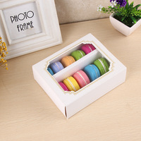Boîtes à Dessert de luxe, 10 macarons, emballage alimentaire, avec fenêtre, sans échantillons