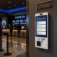 Kiosque de paiement tactile Android mural ou sur pied pour centres commerciaux et commerces de détail