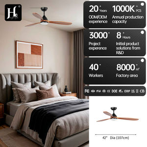 Ventilador de Techo Eléctrico de Madera Maciza con Luz, 6 Velocidades Ajustables, 3 Colores de Atenuación, Control Remoto Incluido, Ahorro de Energía, Control por Aplicación WiFi - Product Image 5