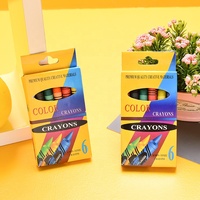 Crayons lavables 24 couleurs, ensemble de crayons de cire jumbo non toxiques, fournitures scolaires pour enfants, vente en gros