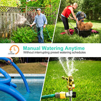 Minuterie d'eau numérique intelligente Vanne d'eau intelligente étanche automatique pour jardin pelouse maison-en plastique durable