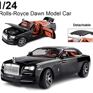 Rolls Royce Dawn, Auto de Metal Fundido a Presión, Escala 1:24, Modelo Coleccionable de Lujo Convertible con Interiores Detallados, Luces y Música, 218 cm - Product Image 2