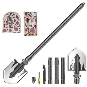 Pala Plegable Multiusos de Acero al Carbono para Supervivencia, Camping, Rescate, Mochila, Todoterreno, Herramienta EDC Compacta, GZ RTS, Pedido Mixto al por Mayor - Product Image 3