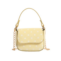 Mini sacs à bandoulière coréens pour enfants toutes saisons en PU, motif à pois, jolis sacs à main pour filles