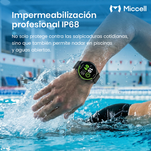 Reloj Inteligente Miccell de Aleación de Zinc, IP68 Resistente al Agua, Múltiples Modos Deportivos para Todas las Actividades - Product Image 4