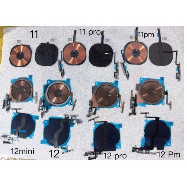 Mobile Power Volume Button Flex Parts for Apple Iphone Nfc Chip Wireless Charging Flex Cable for Iphone 15 14 13 12 11